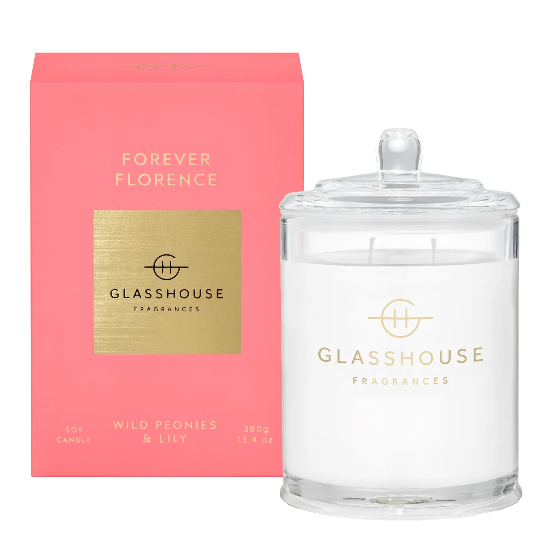 Glasshouse Fragrances FOREVER FLORENCE 380g Soy Candle