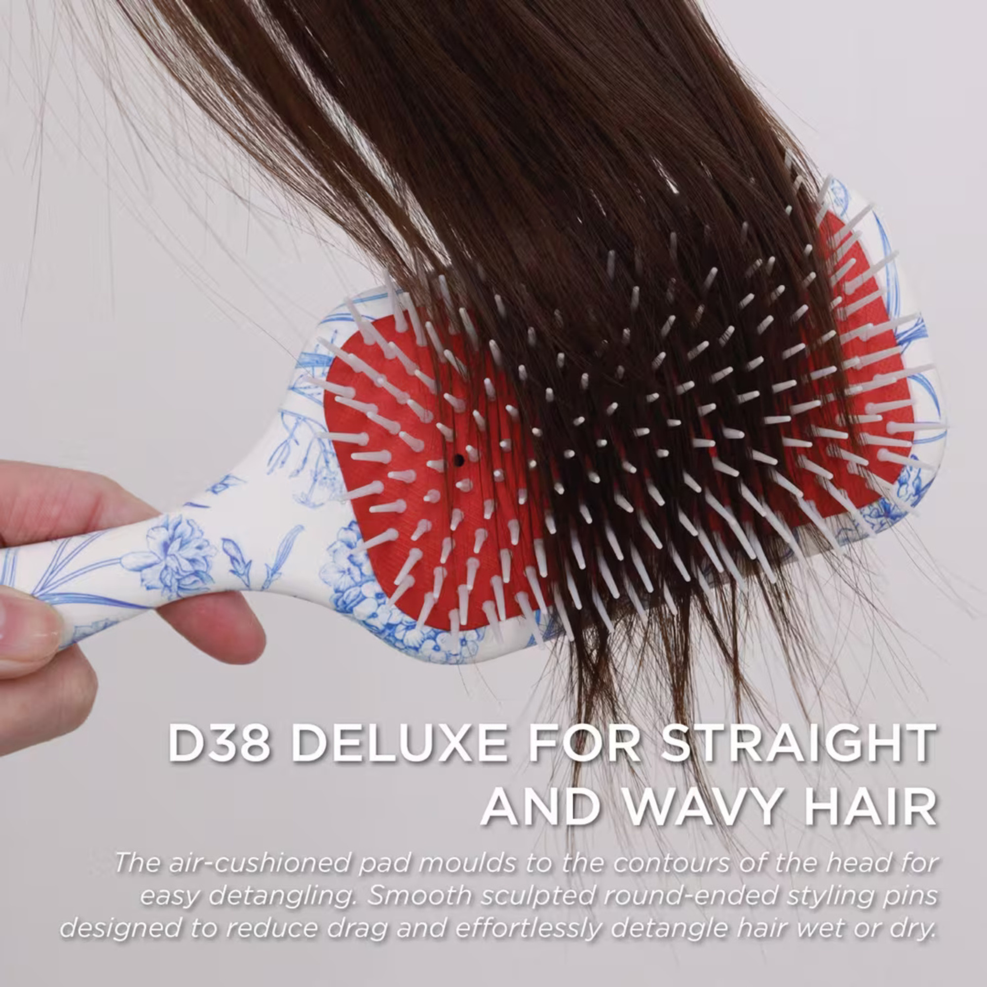 Denman D38 Blue Belle Power Paddle Brush