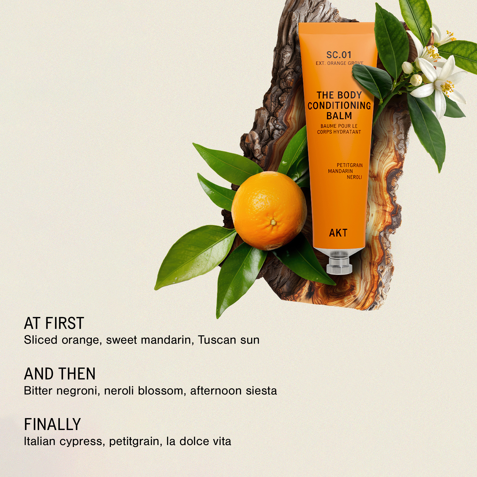 AKT London The Body Conditioning Balm- Orange Grove Sc.01