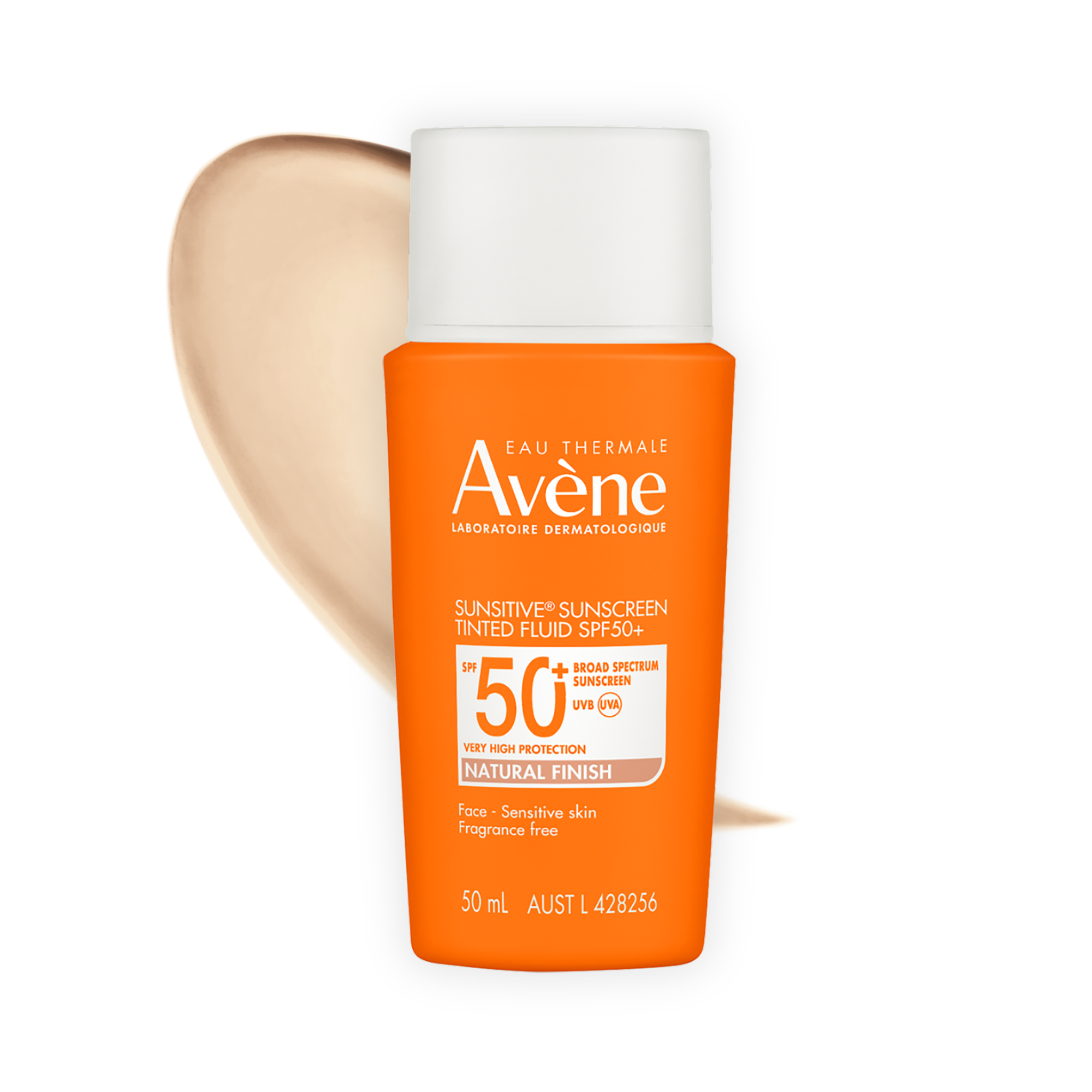 Avène Sunsitive Tinted Fluid Facial Sunscreen SPF 50+ 50ml