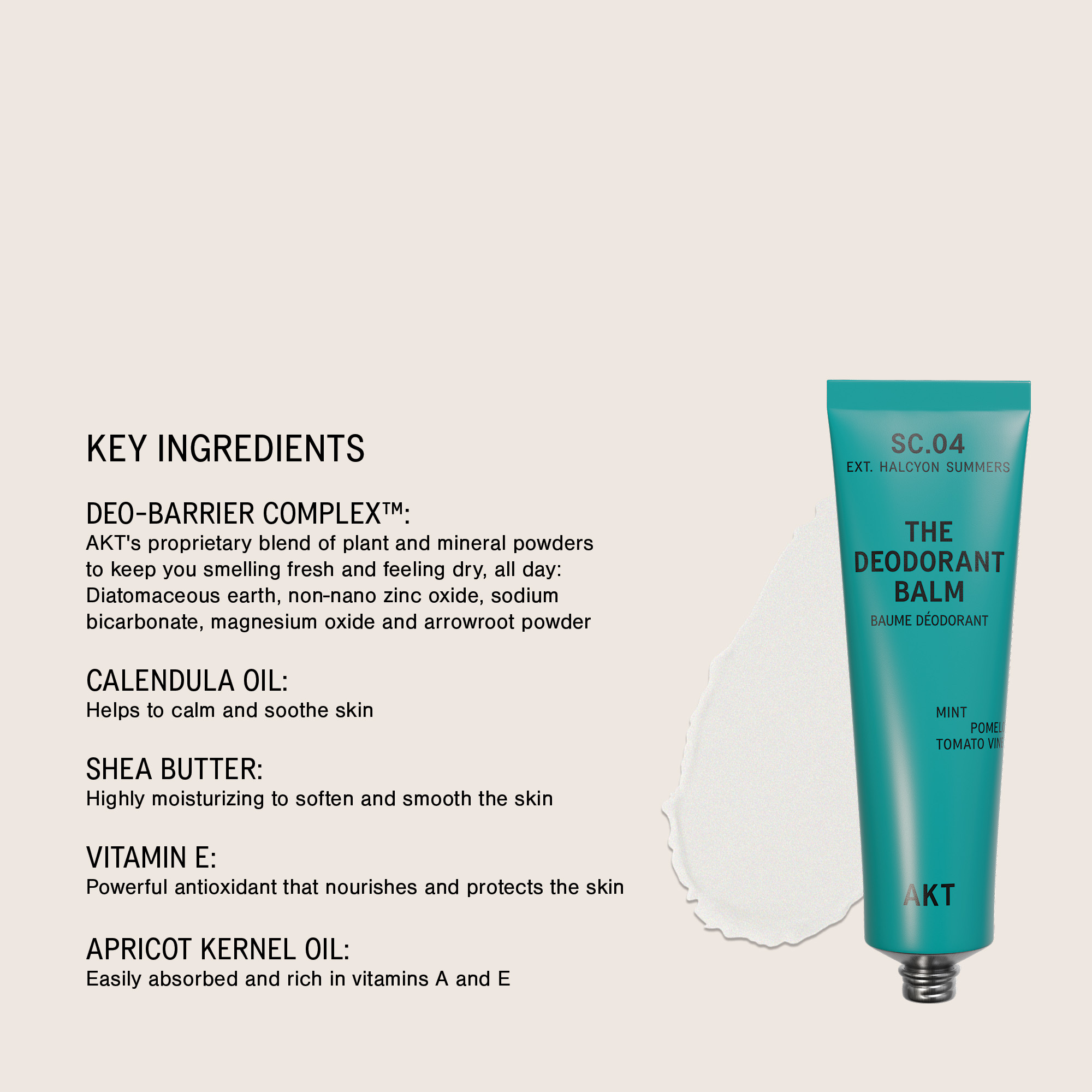 AKT London The Deodorant Balm - Halcyon Summers Sc.04