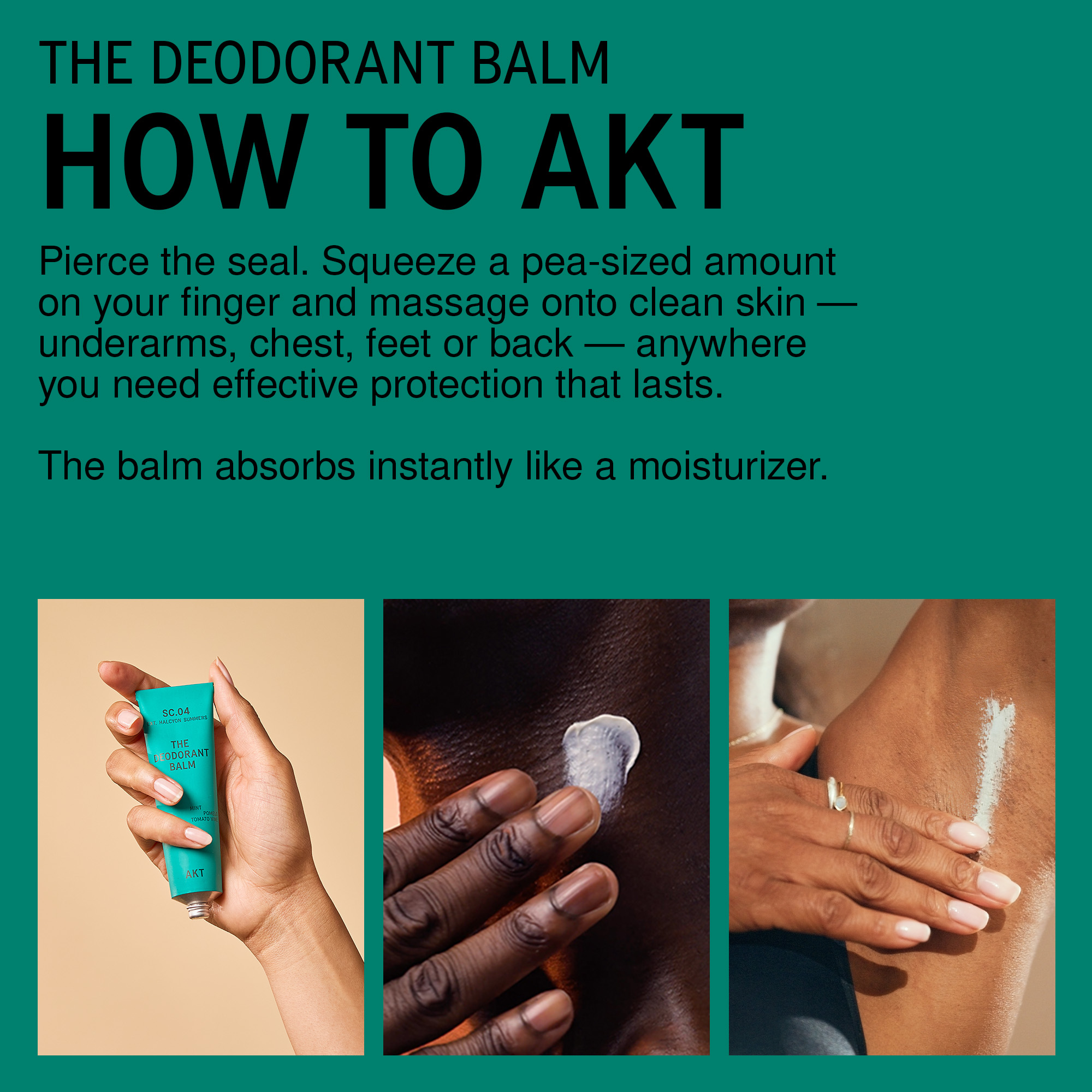 AKT London The Deodorant Balm - Halcyon Summers Sc.04