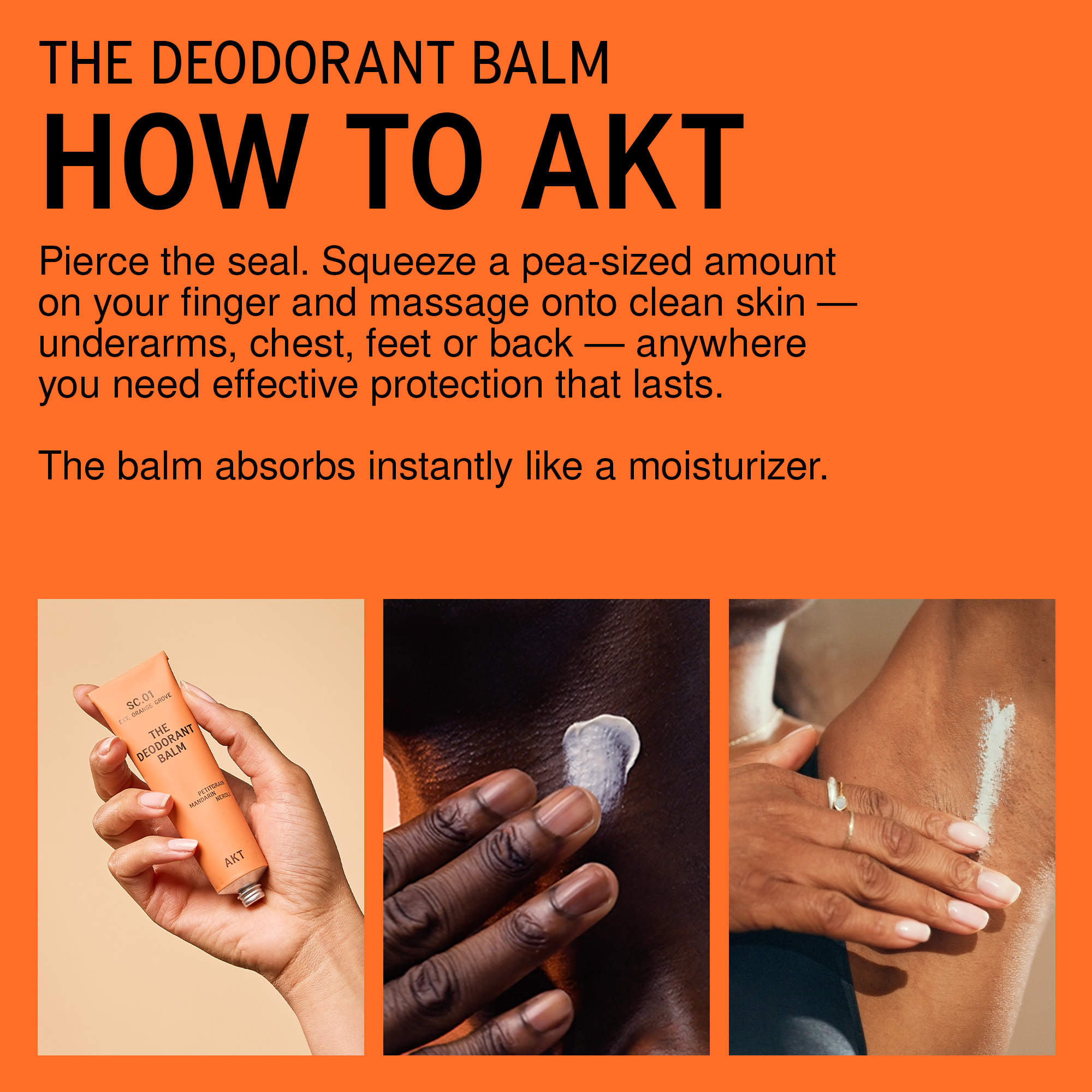 AKT London The Deodorant Balm - Orange Grove Sc.01