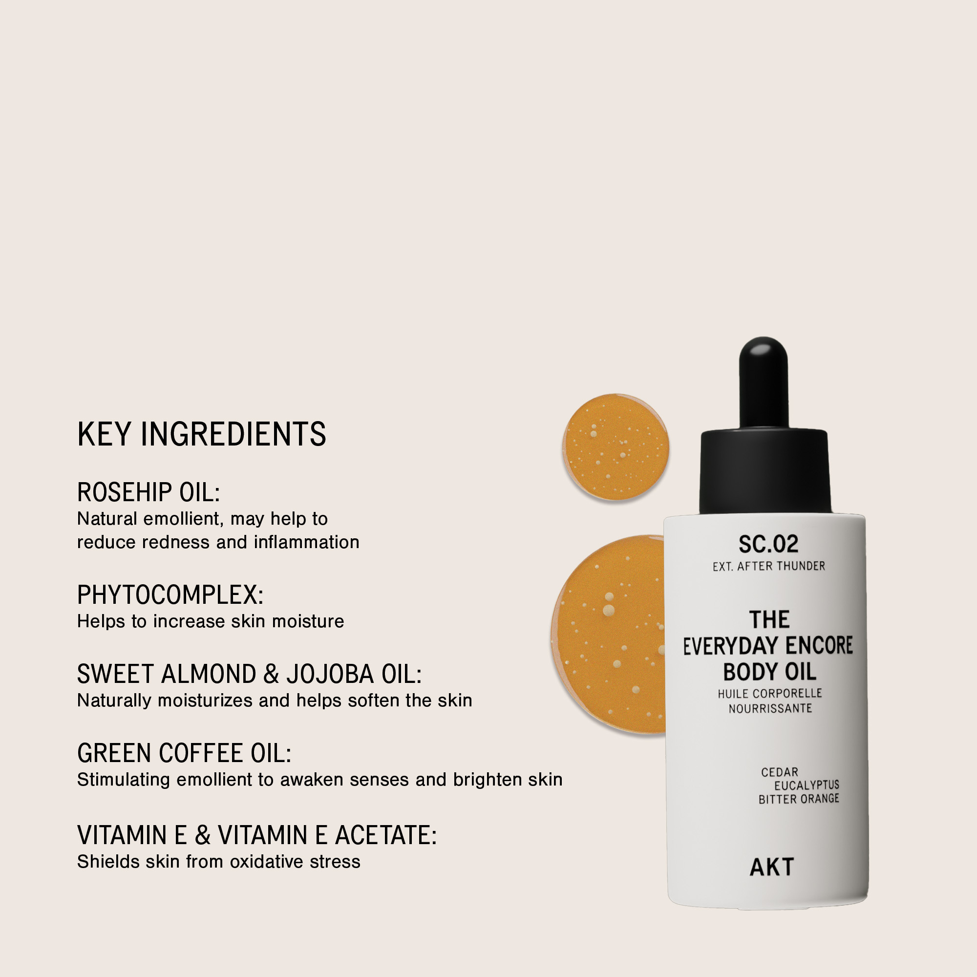 AKT London The Everyday Encore Body Oil - After Thunder Sc.02