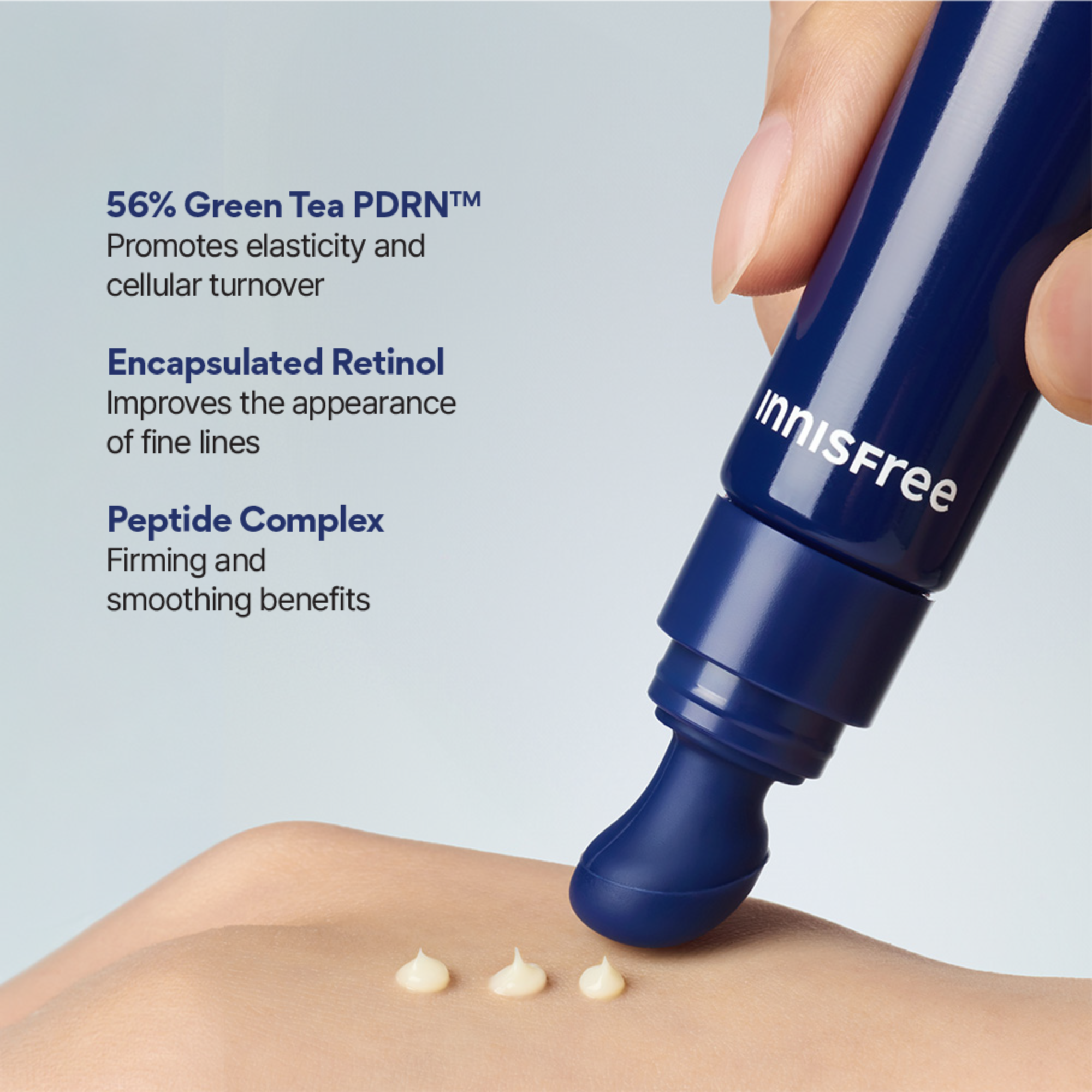 INNISFREE Green Tea PDRN™ Bounce Booster Eye & Lip Serum 15ml
