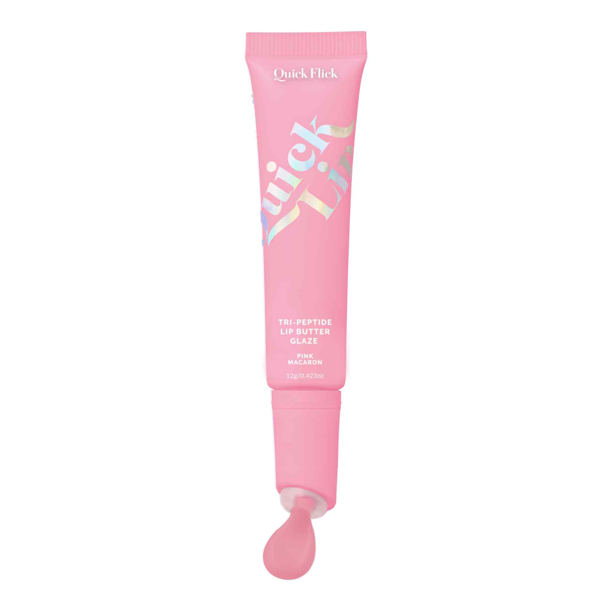 The Quick Flick Quick Lip Tri-Peptide Lip Butter Glaze - Pink Macaron
