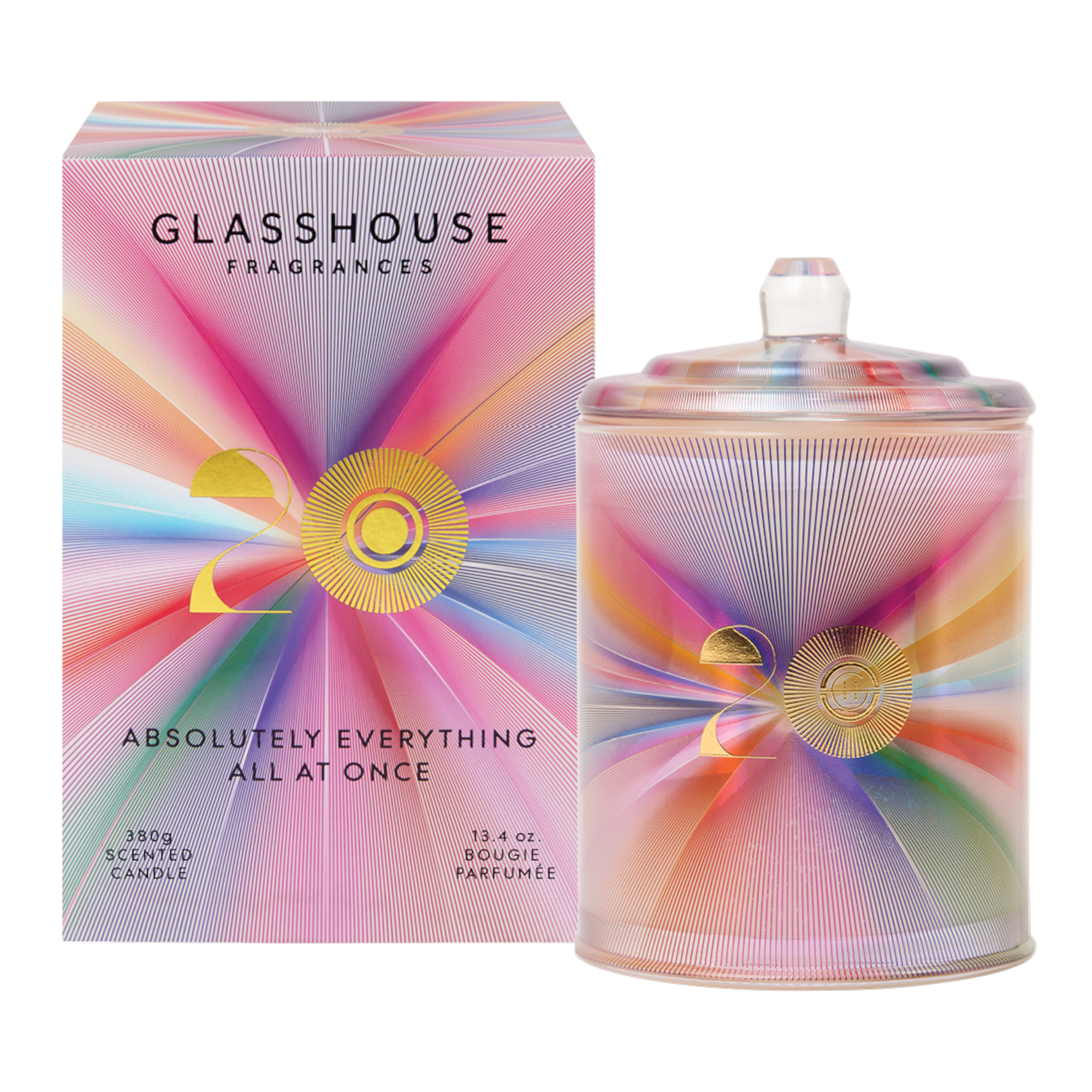 Glasshouse Fragrances 380g Candle - 20 Year Anniversary Candle - 26