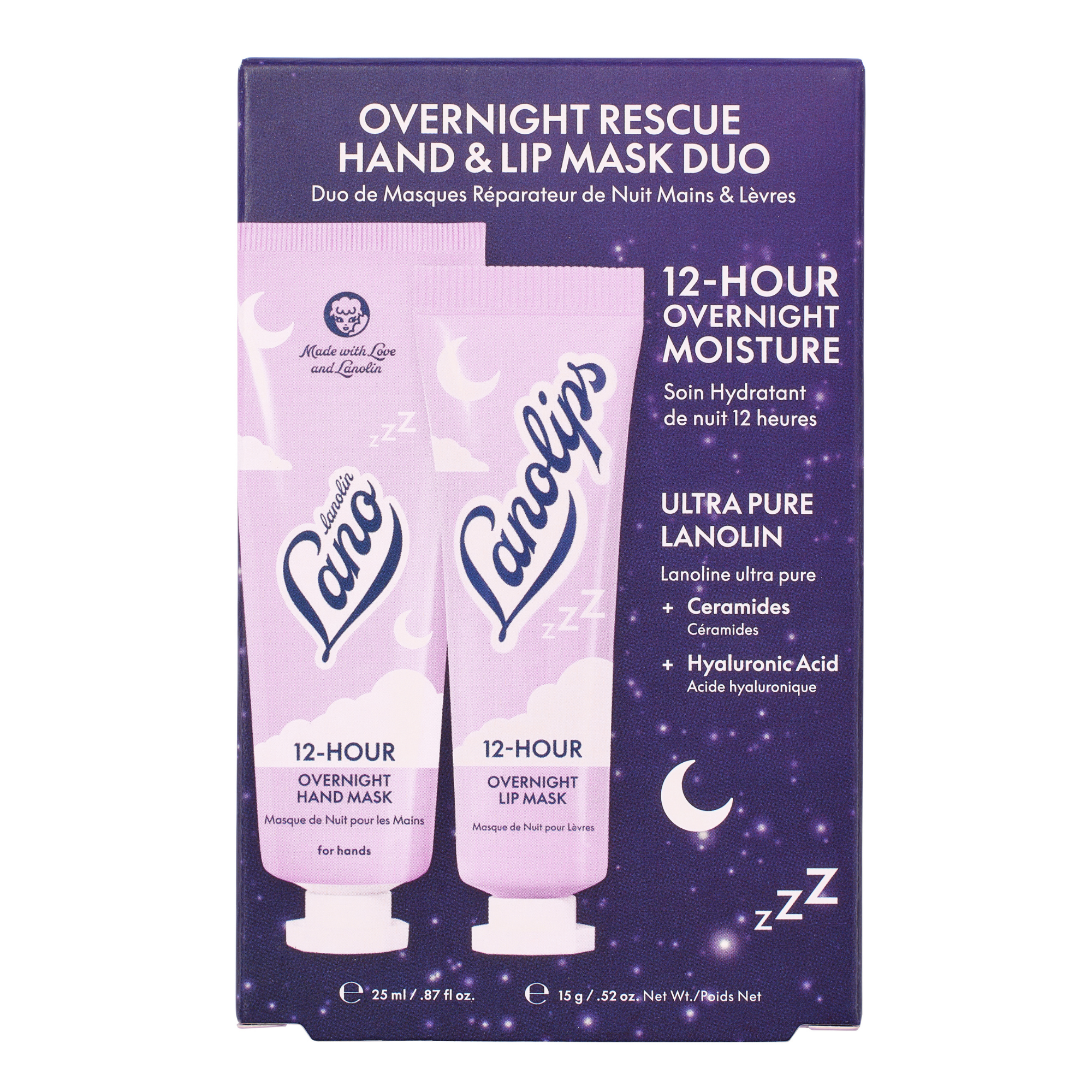Lanolips Overnight Rescue Hand & Lip Mask Duo