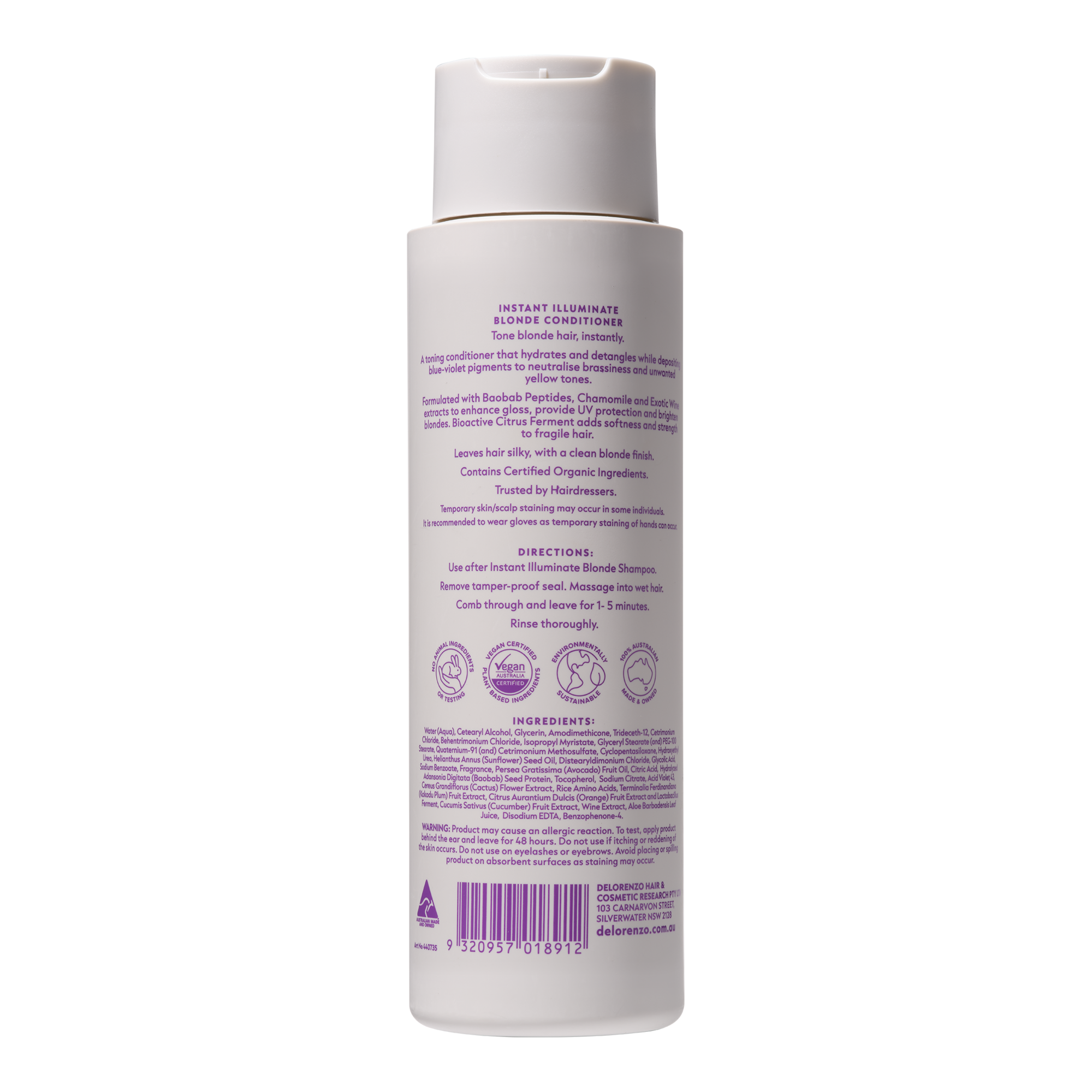 De Lorenzo Illuminate Blonde Conditioner 375mL