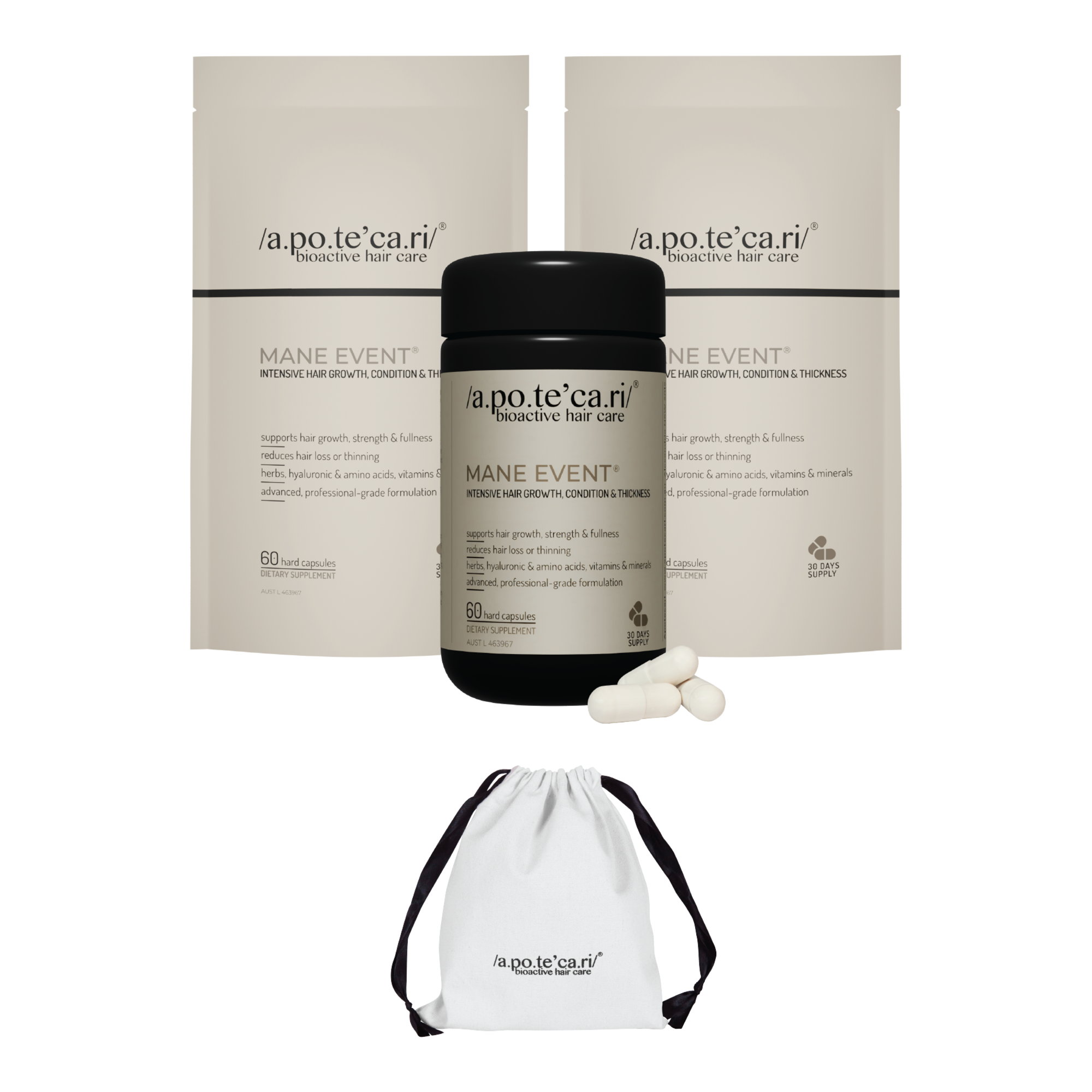 Apotecari Mane Event 90 Day Kit