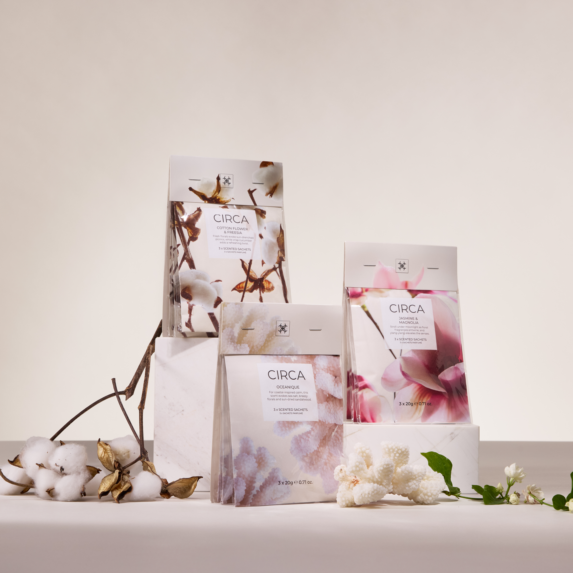 CIRCA Scented Sachet 3 x 20g - Oceanique