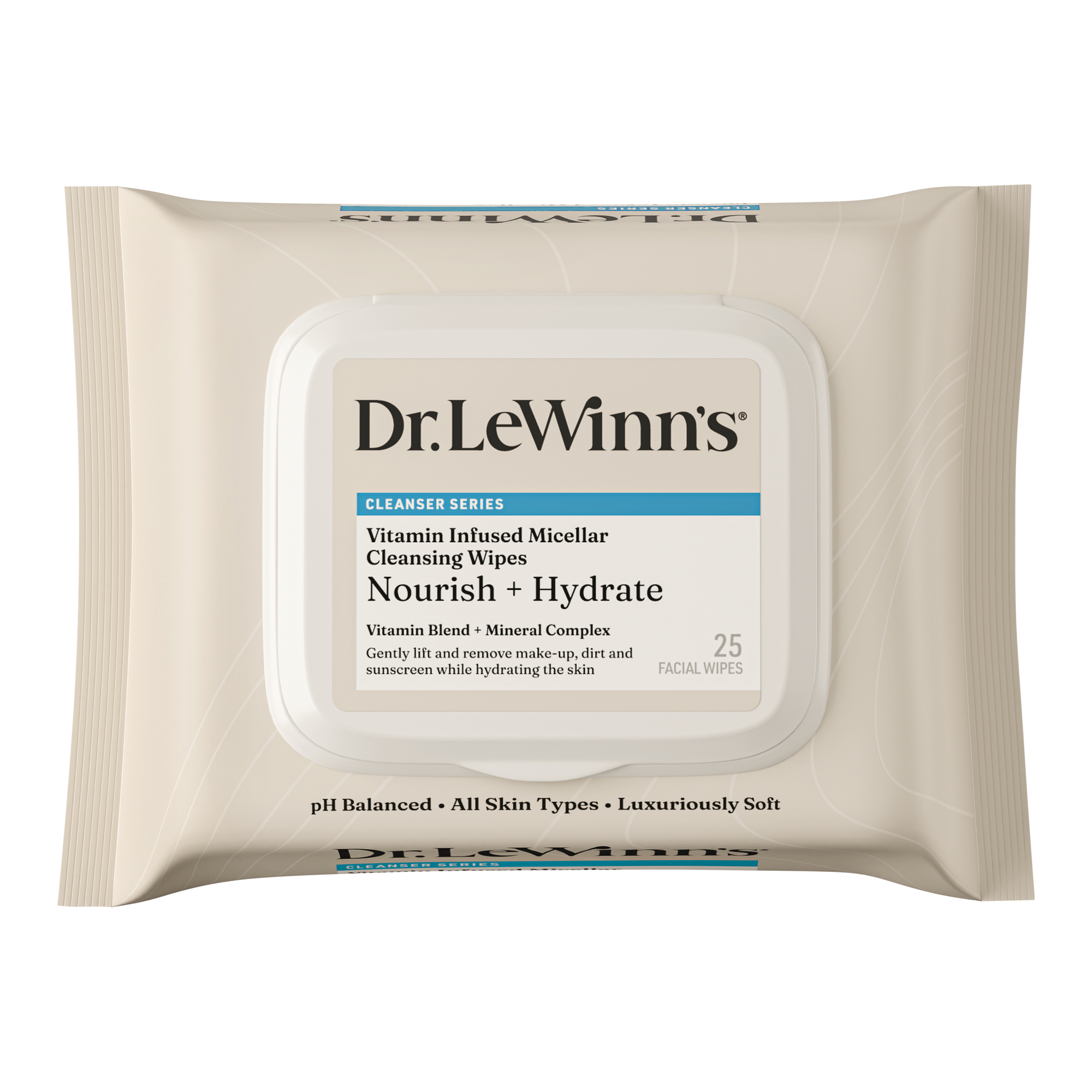 Dr LeWinn's Micellar Cleansing Wipes 25pk