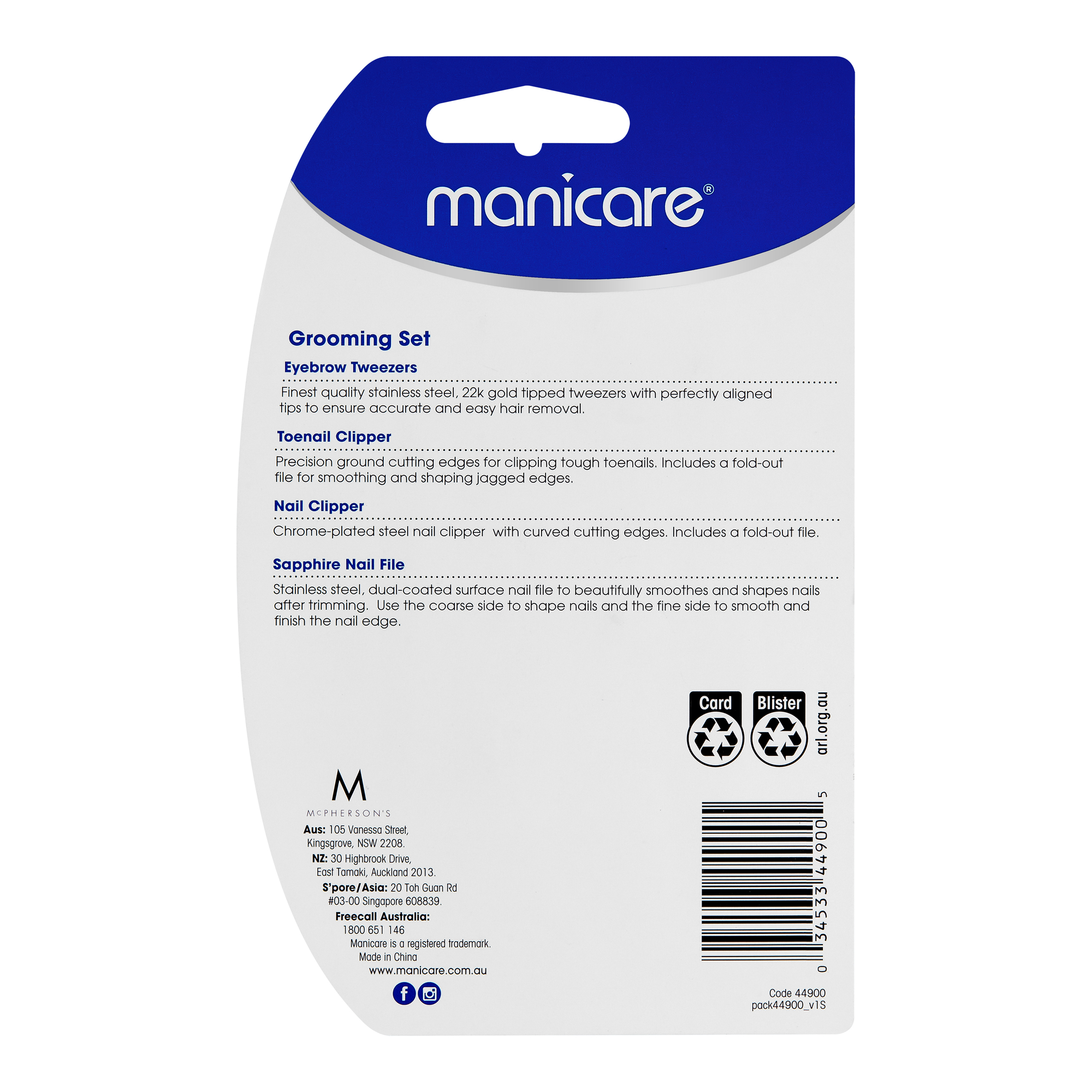 Manicare Nail Grooming Set 4pc
