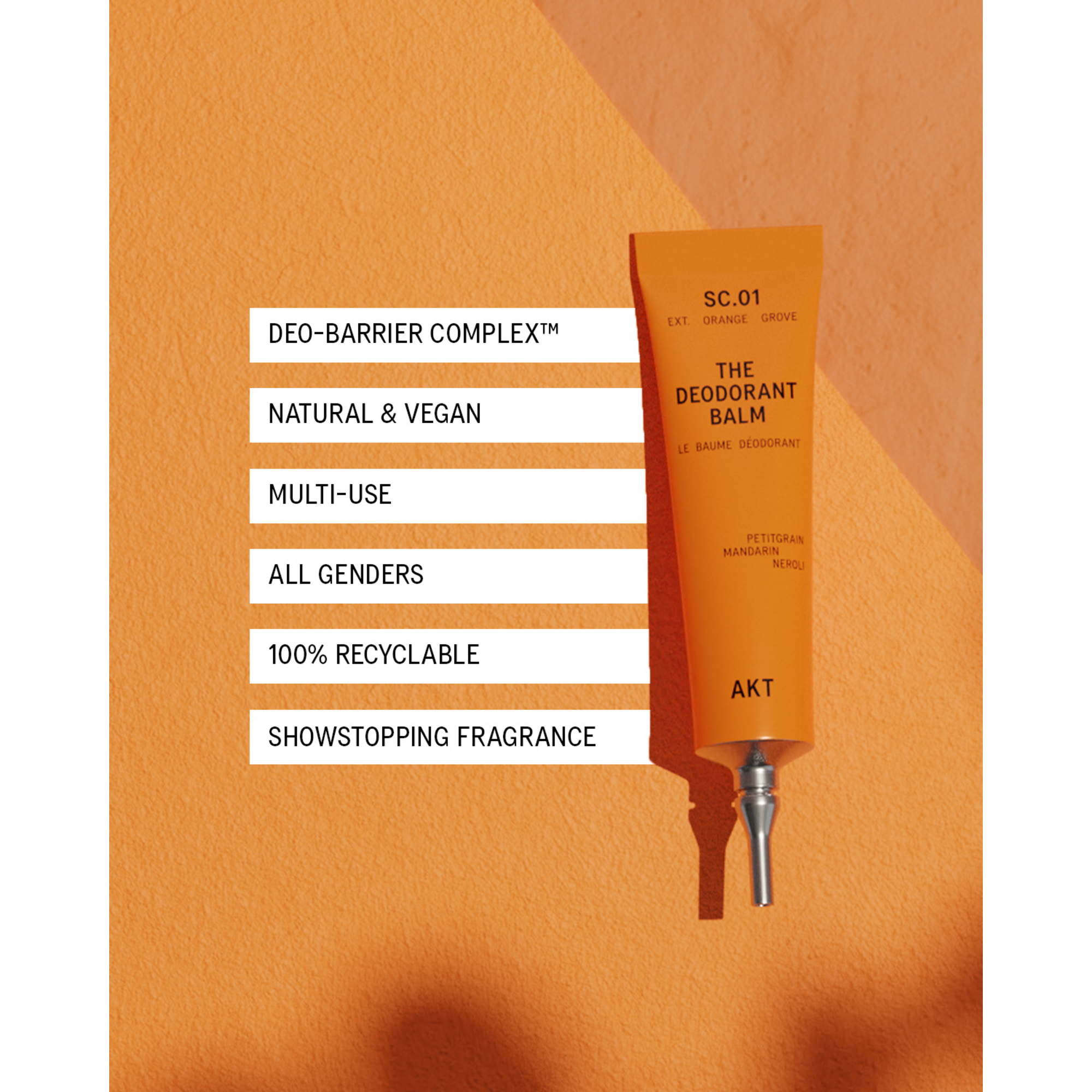 AKT London The Deodorant Balm - Orange Grove Sc.01 10ml