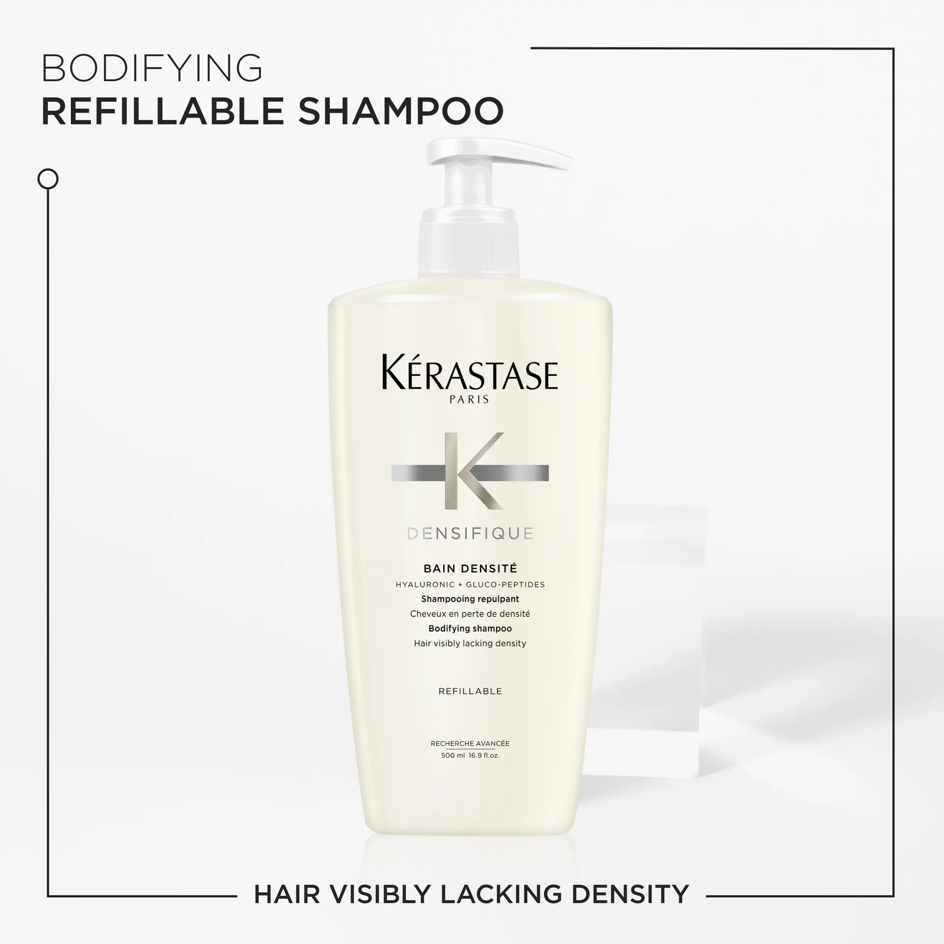 Kérastase Densifique Bain Densité Shampoo For Hair Visibly Lacking Density 500ml