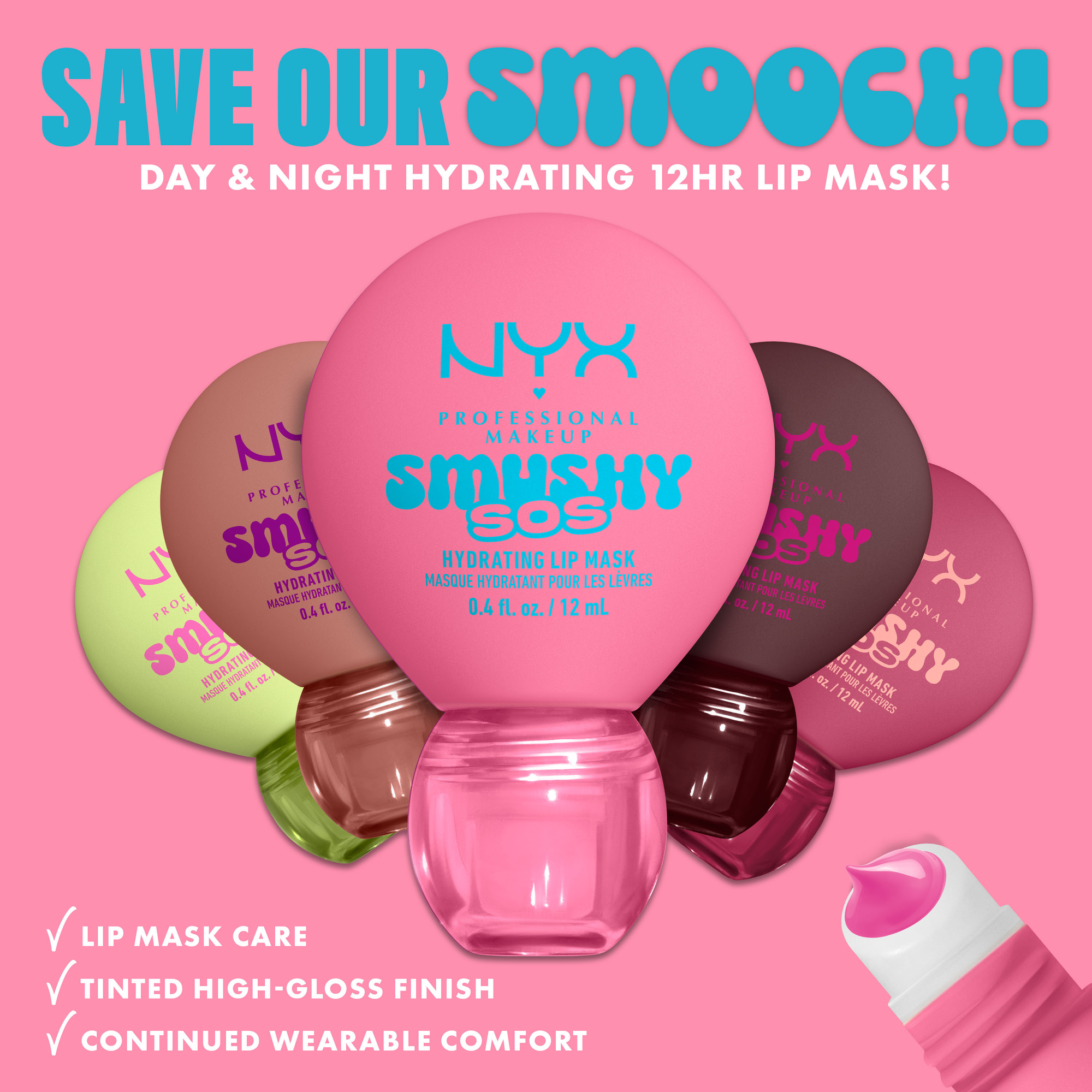 NYX Professional Makeup Smushy SOS Hydrating Tinted Lip Mask