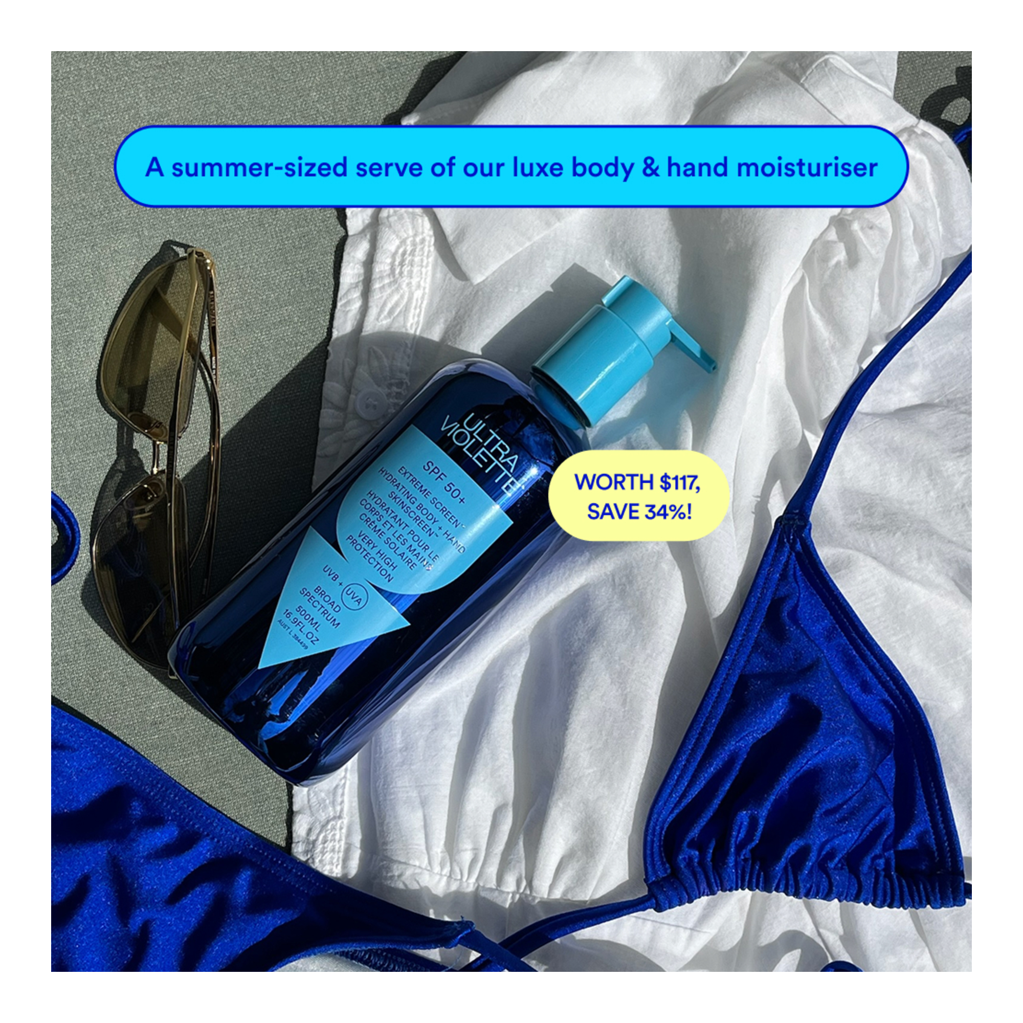 Ultra Violette Bod Brigade Hand & Body SKINSCREEN 500ml