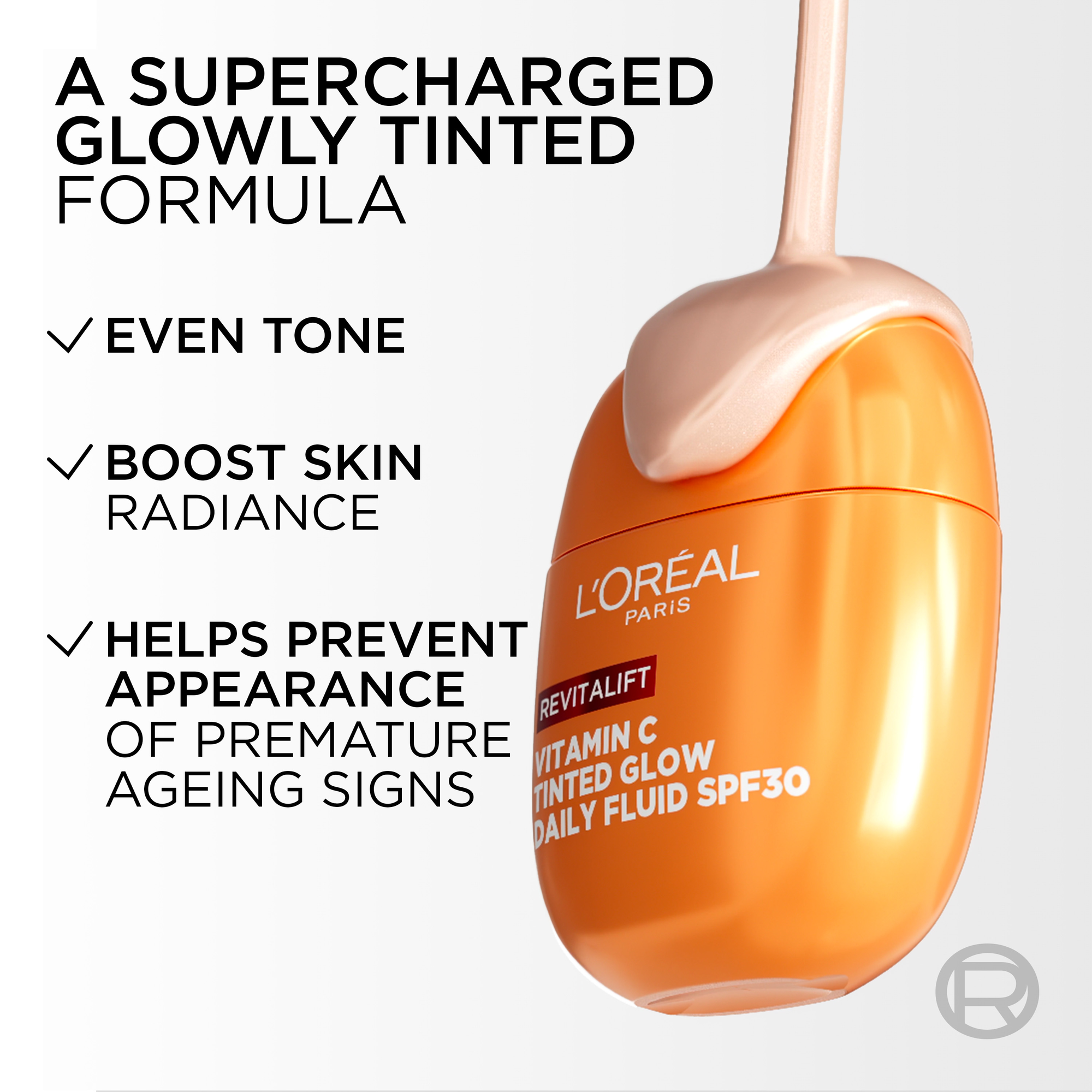 L'Oreal Paris Revitalift Vitamin C Tinted Glow Daily Fluid SPF30
