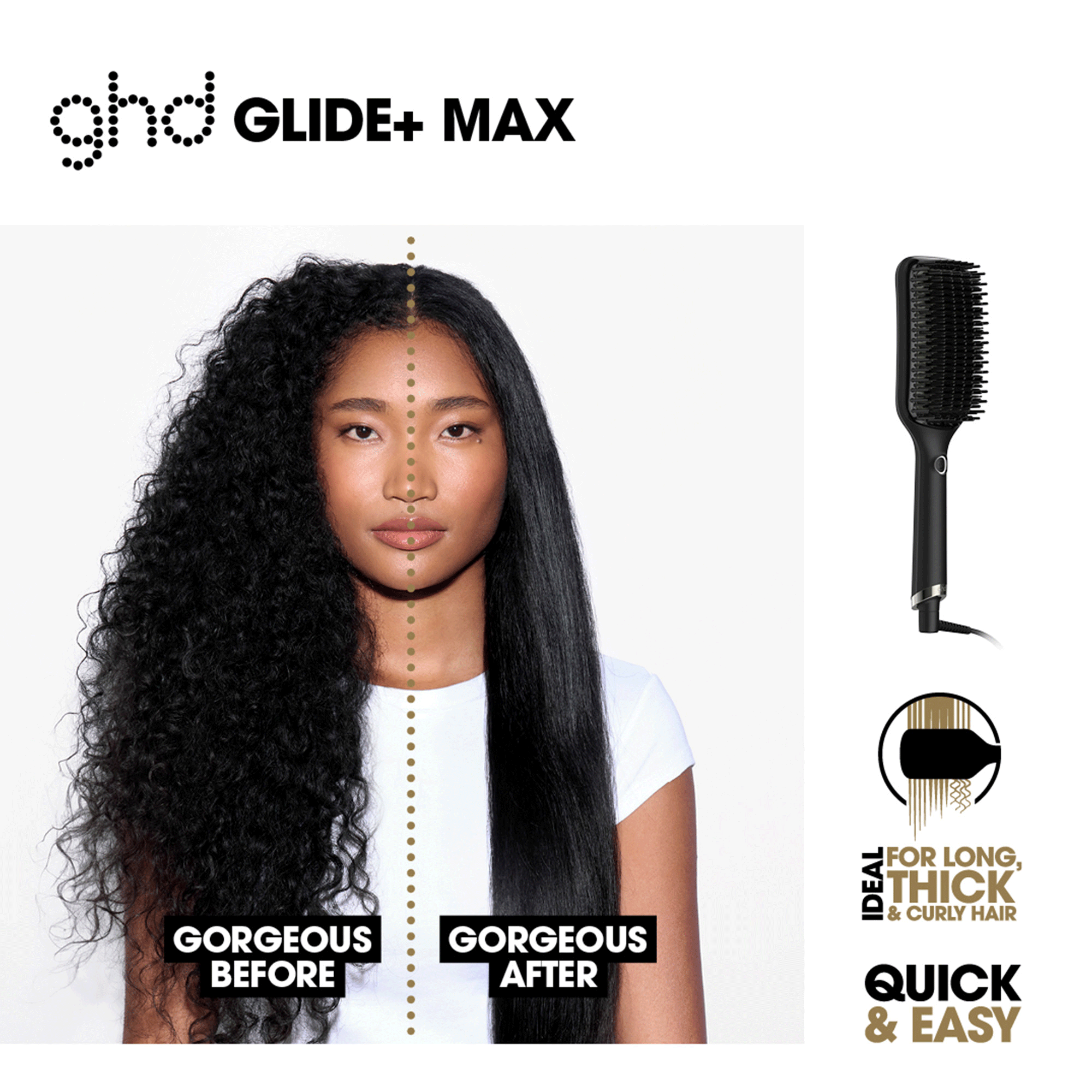 GHD Glide+ Max Hot Brush Gift Set