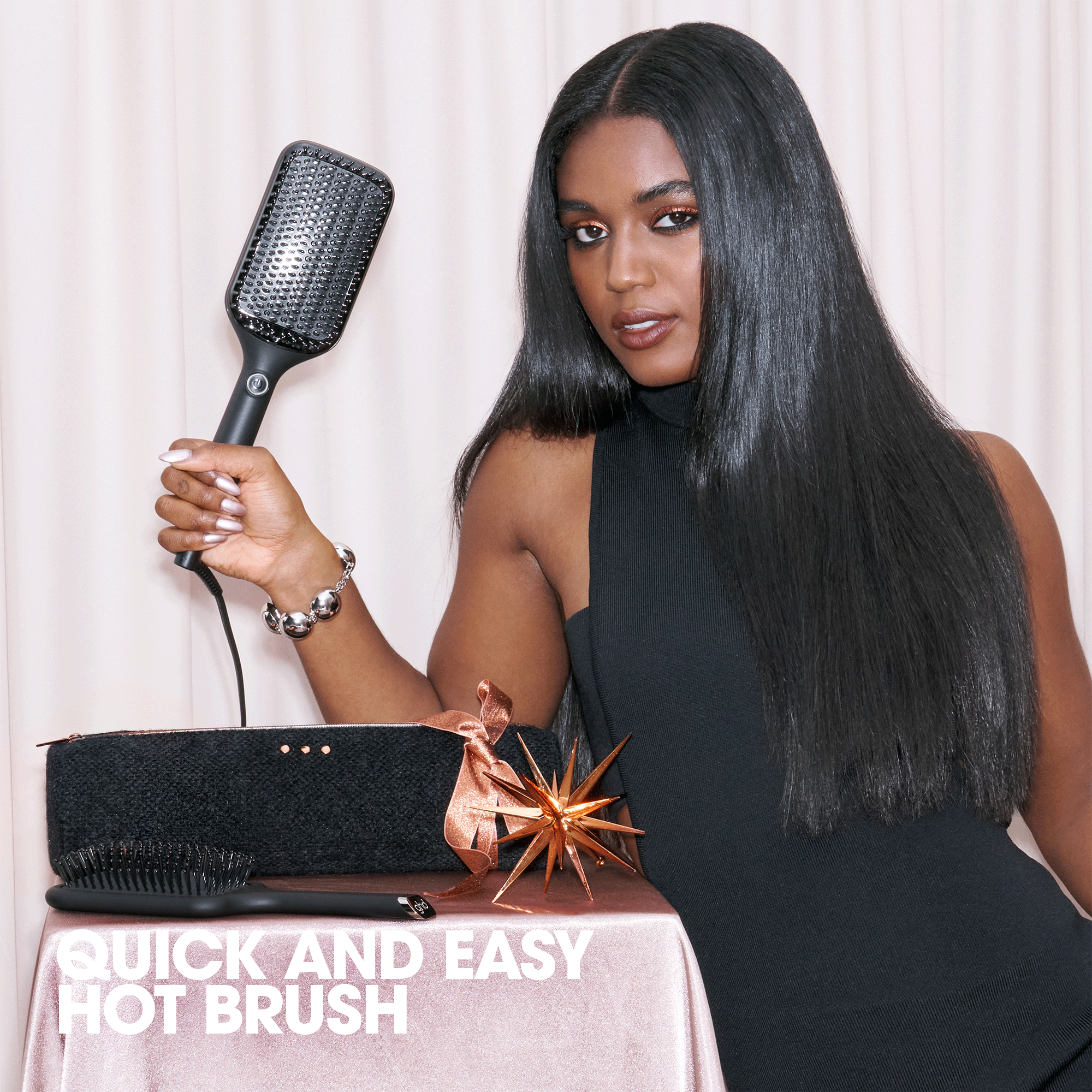 GHD Glide+ Max Hot Brush Gift Set