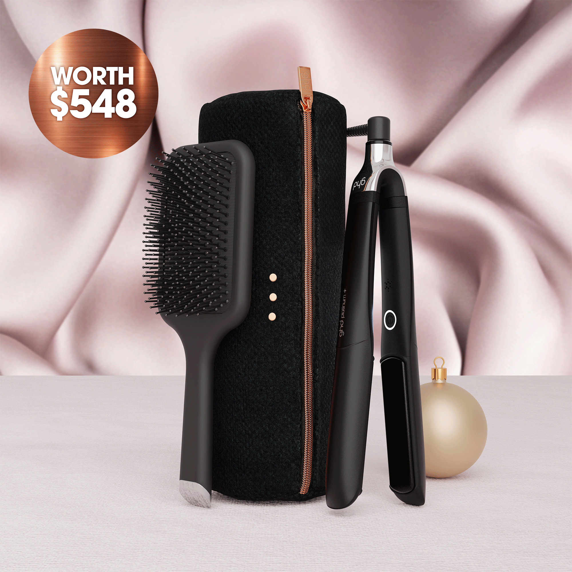 GHD Platinum+ Hair Straightener Gift Set