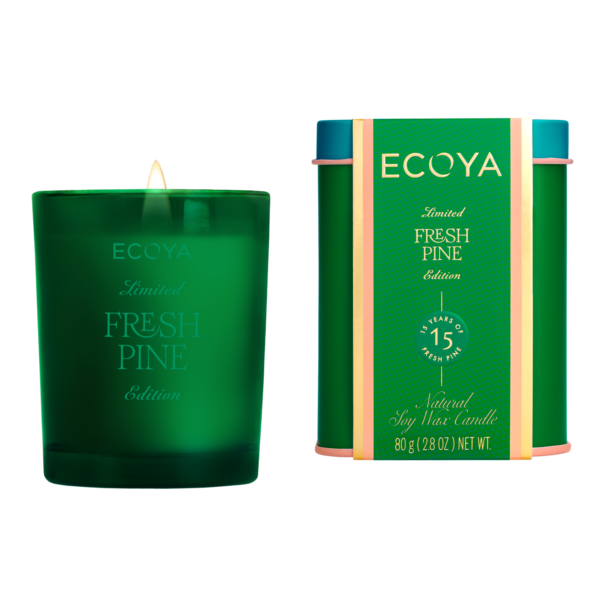 ECOYA Fresh Pine Mini Madison Candle 80g