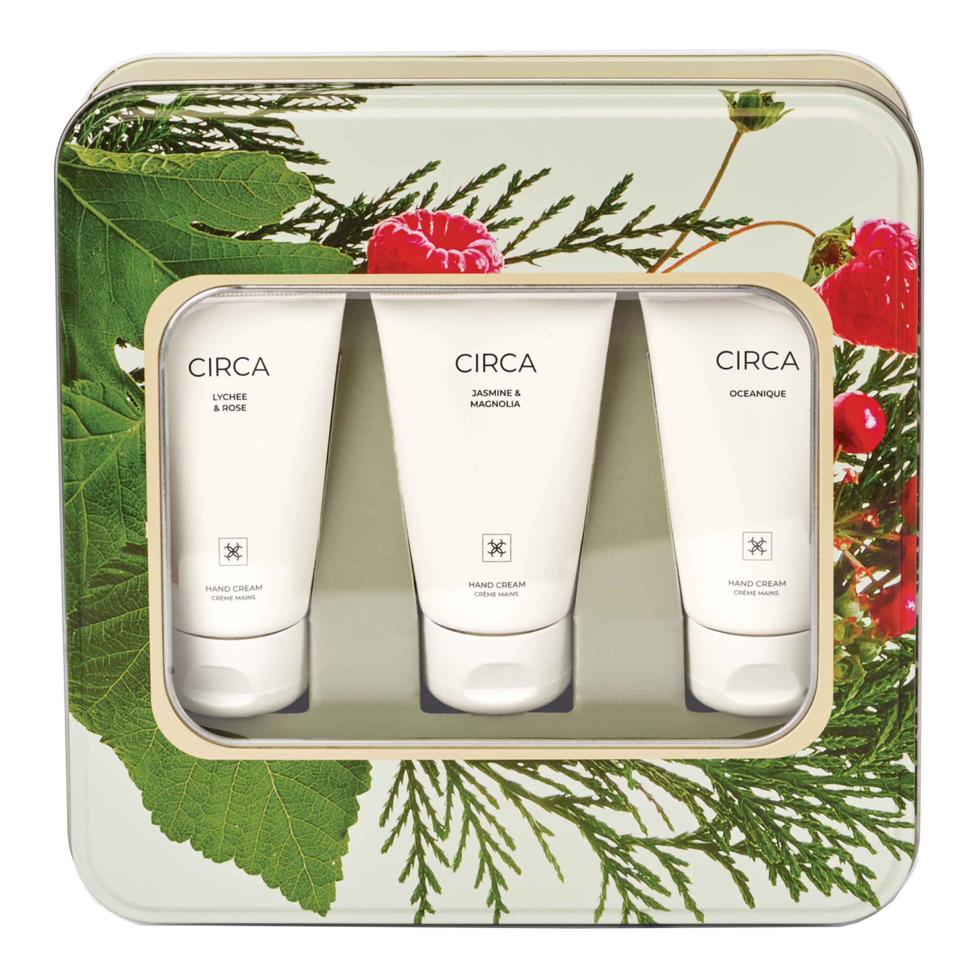 CIRCA 3x40ml Hand Cream Trio - Christmas - (JASMINE & MAGNOLIA, OCEANIQUE, LYCHEE & ROSE) - Christmas - X26