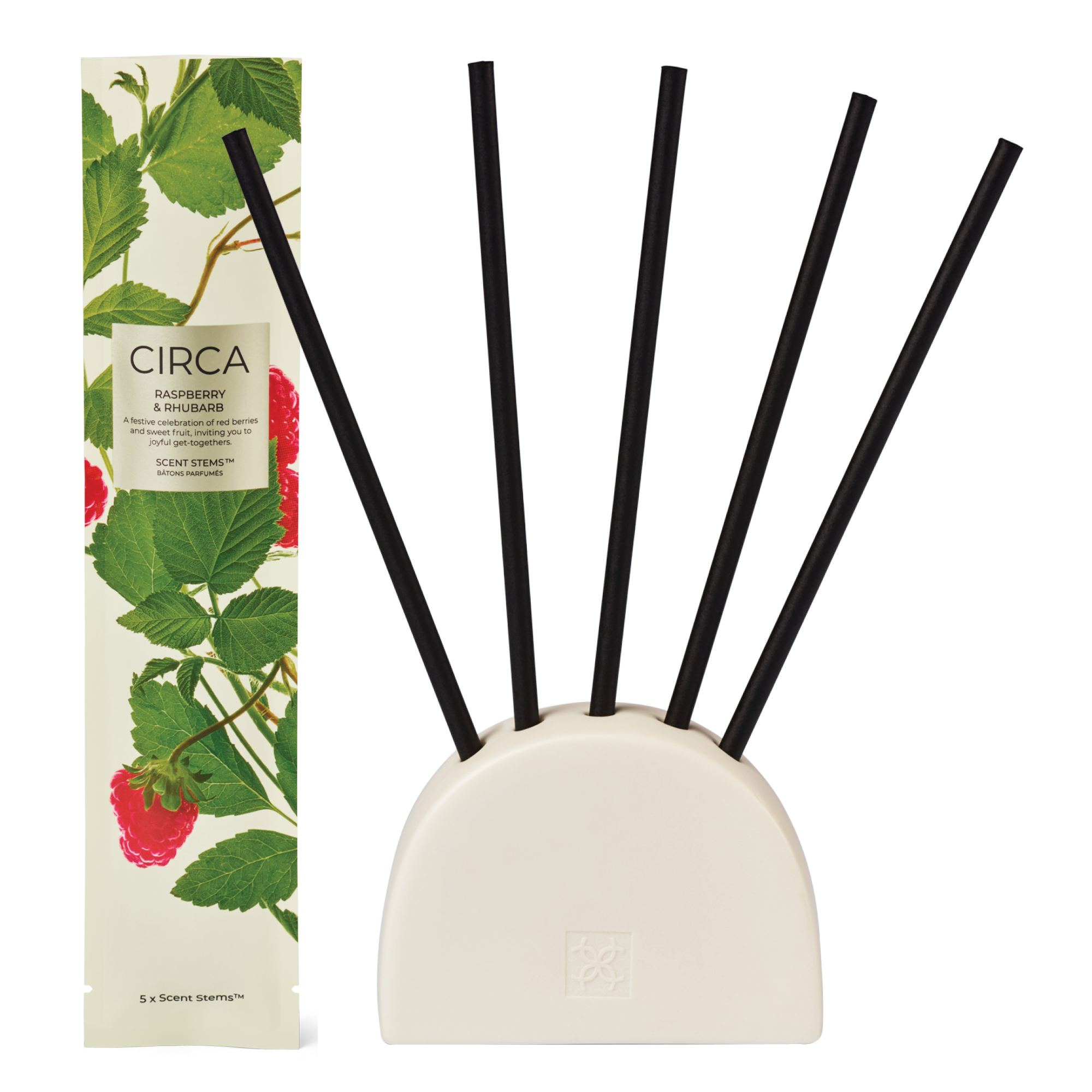 CIRCA Replacement Scent Stems - Christmas - RASPBERRY & RHUBARB - X26