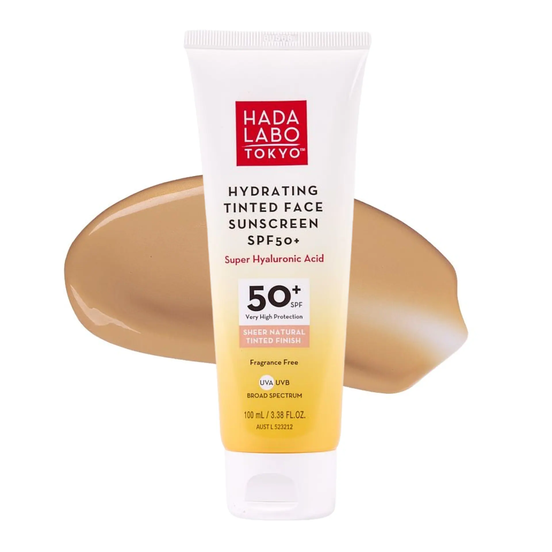 Hada Labo Tokyo Hydrating Tinted Face Sunscreen SPF50+ 100mL