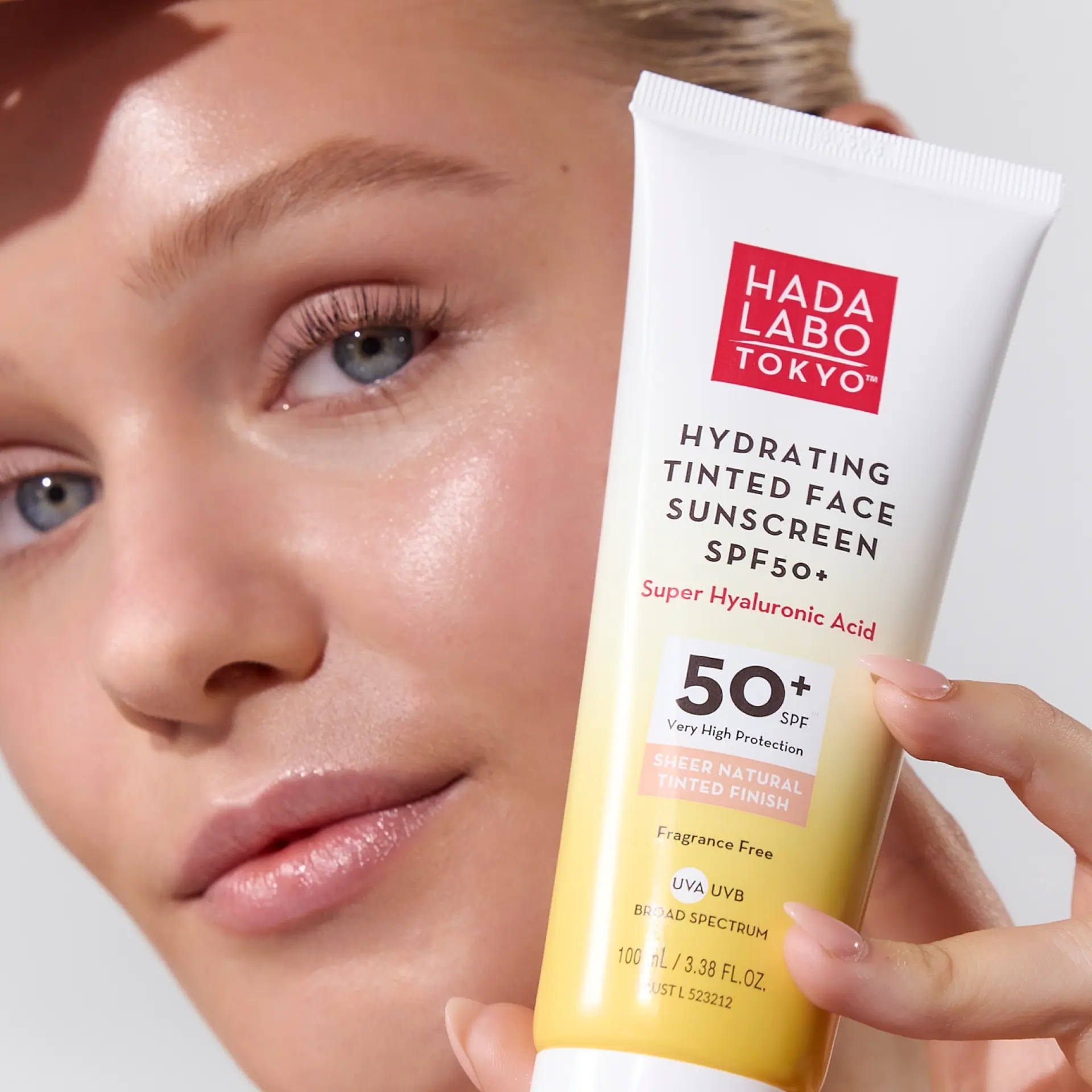 Hada Labo Tokyo Hydrating Tinted Face Sunscreen SPF50+ 100mL