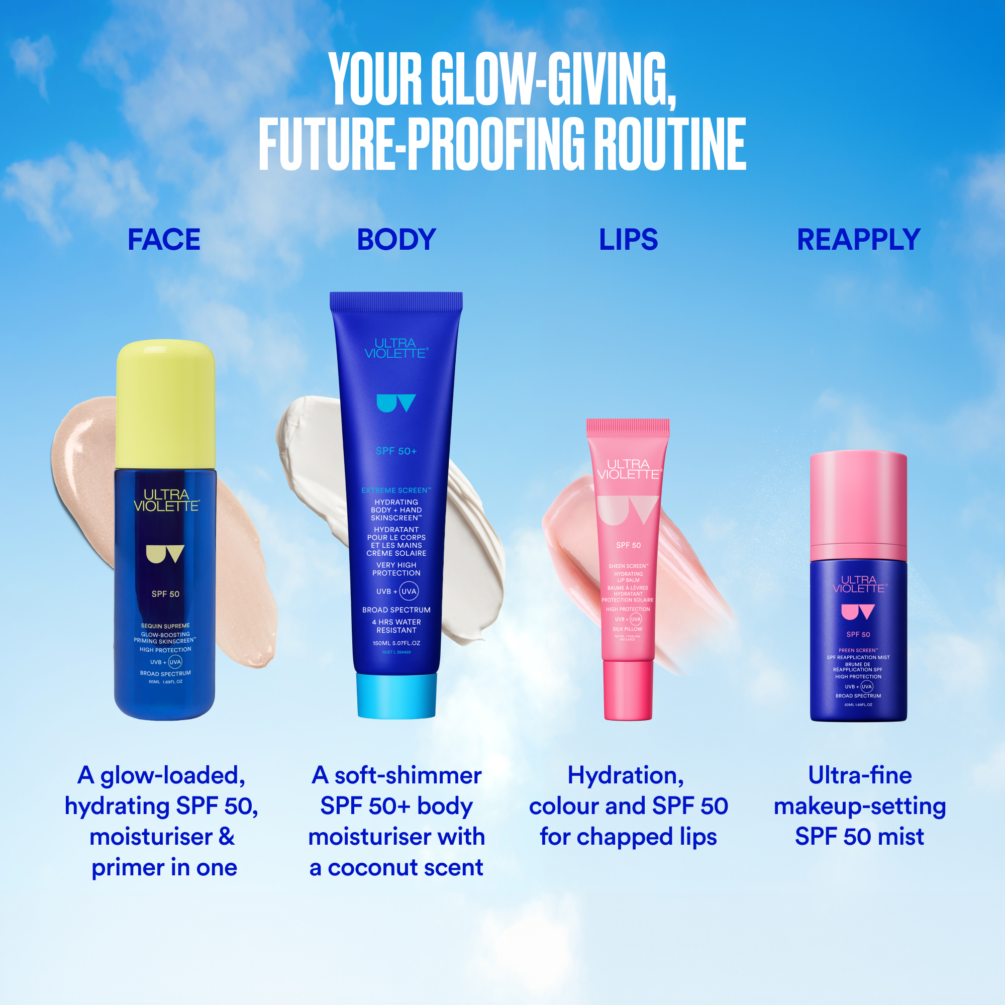 Ultra Violette Sequin Supreme SPF 50 Glow-Boosting Priming SKINSCREEEN 50ml