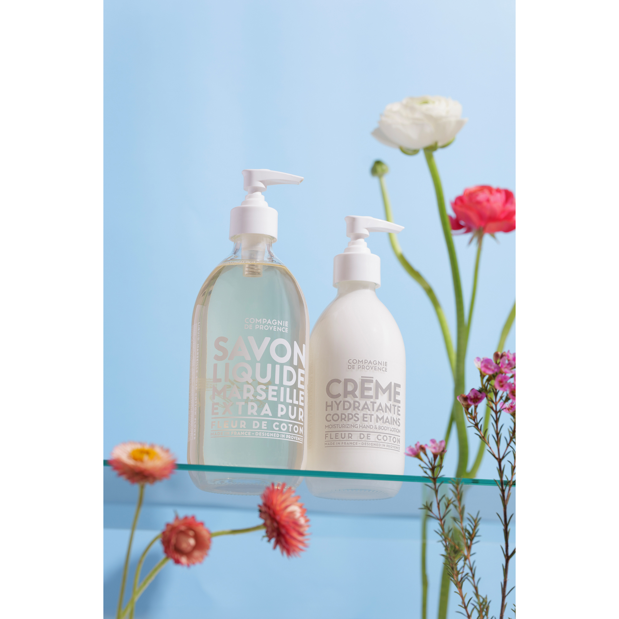 Compagnie de Provence Cotton Flower Hand & Body Cream 300ml