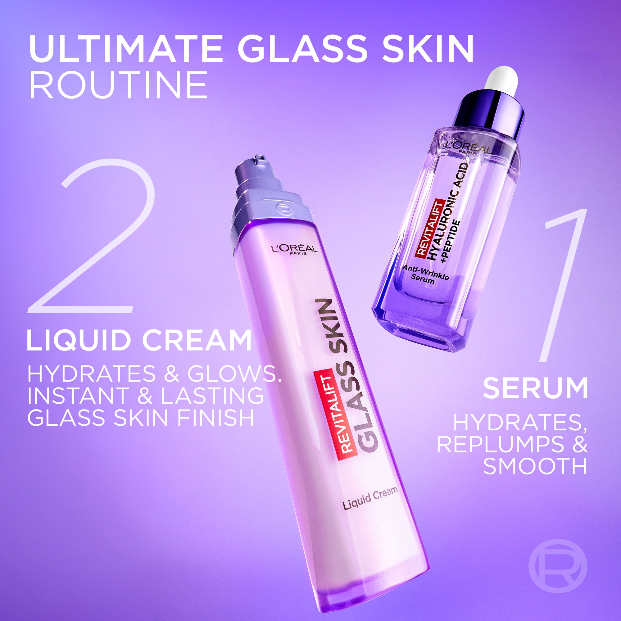 L'Oreal Paris Revitalift Filler Glass Skin Liquid Face Cream 50ml